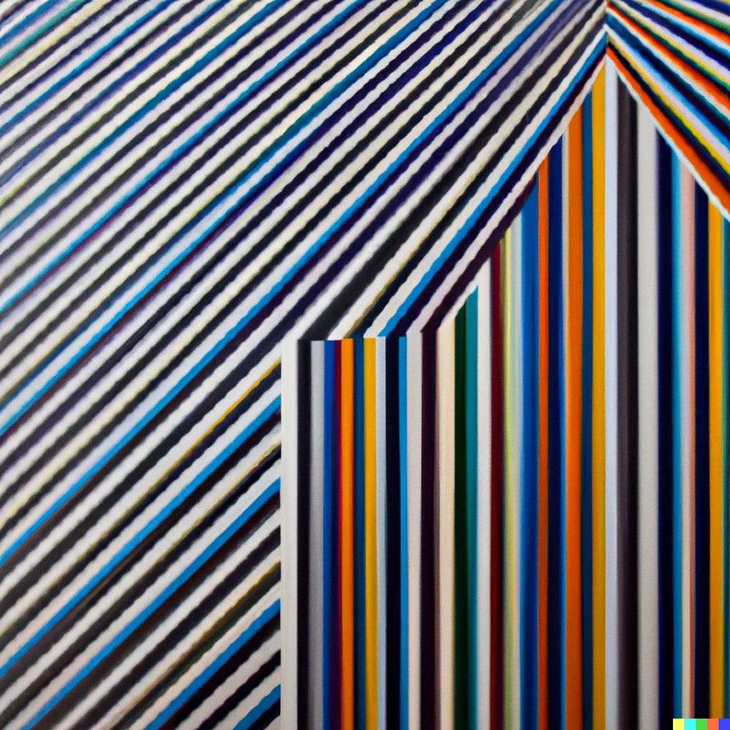 a representation of anxiety, painting by Sol LeWitt